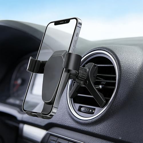Gravity Phone Holders for Round Air Vent, Automobile Hands Free C...