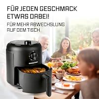 GOURMETmaxx Heißluftfritteuse | 2,3L Airfryer mit Timer, Touchscreen | Fritteuse mit 8 Funktionen & 7 Programmen | Energiesparend frittieren, nahezu ohne Öl | Minibackofen - 1000 W – Ansicht 6