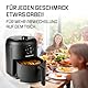 GOURMETmaxx Heißluftfritteuse | 2,3L Airfryer mit Timer, Touchscreen | Fritteuse mit 8 Funktionen & 7 Programmen | Energiesparend frittieren, nahezu ohne Öl | Minibackofen - 1000 W