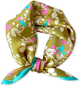 CHAKAE - Foulard Carré En Soie Synthétique Pour Femme, 70x70 Cm, Doux Et Léger Pour Le Printemps/automne