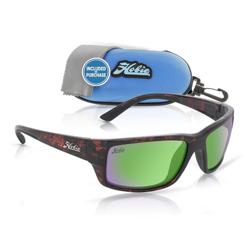 Hobie Snook Men's Polarized Wrap Sport Sunglasses – Large Fit, Full-Coverage, Floatable Frames, Multiple Lens Options2