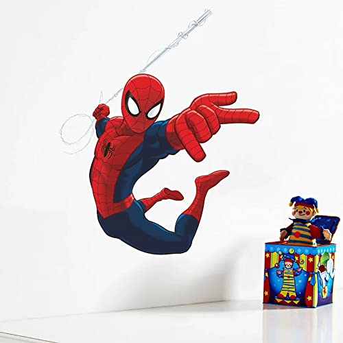 YiYaO Spiderman Kinderzimmer Spiderman 3D-effekt Spider-Man Ultimate Wandtattoo Wandsticker Spiderman Wandaufkleber Spiderman