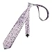 Alizeal Mens 3.15inches Light Color Rustic Tie with Flower Printed Handkerchief, Lavender+Lilac