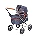 Knorrtoys 63330 - Passeggino per Bambole Mini Lili, 56 x 35 x 56 cm, Colore: Blu...