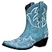 Produktbild Yowablo Stiefel Winter Damen Schuhe Schneestiefel Reitstiefel Niedrige mit Absatz Langschaft Kniehohe Stiefeletten Boots Winter mit niedrigen Absätzen Cowboy Knight (36,Blau)