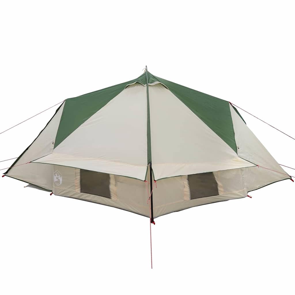 Genérico Tienda Tipi con Techo Verde y Gris 490 x 410 x 210 cm,Deportes,Actividades al Aire Libre,Camping y Senderismo,Tiendas de campaña-42004074
