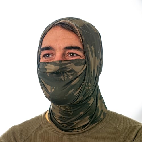 Image of Carhartt Force Lightweight Neck Gaiter, Tree Camo-Burnt Olive, One Size