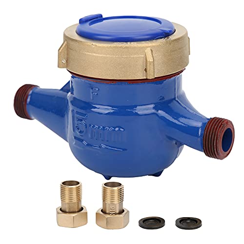 home water flow meter - LXS‑20E 1/2 Water Meter, Water Flow Meter, Liquid‑Sealed Water Meter Rotating Wing Dry Type Water Meter Water Meter Pulse Output for Garden Home Use