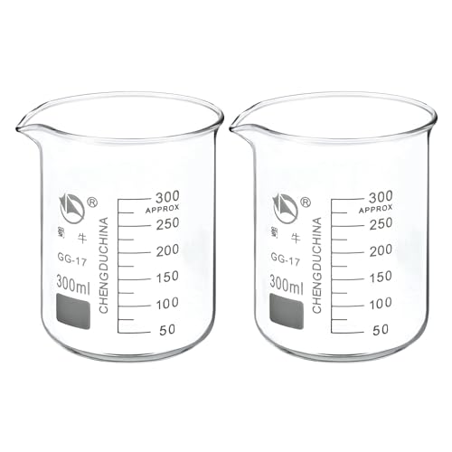 Bécher de laboratoire 800 ml forme basse en verre borosilicaté pour mélanges et mesures - 2