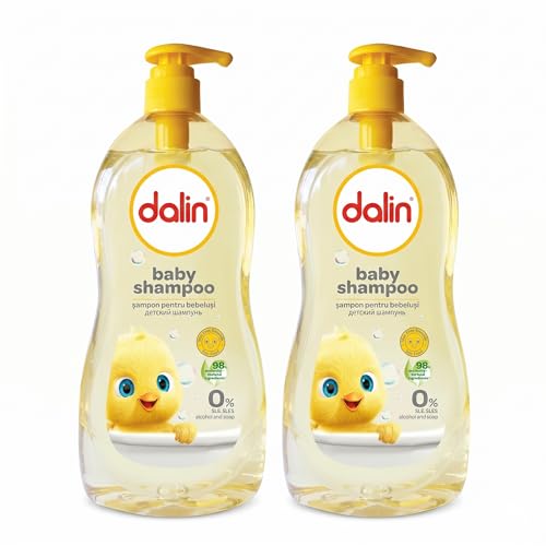 Shampooing bébé Dalin lot de 2 de 900 ml pour un bain doux sans larmes