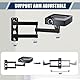 Projector Stand Beamer Halterung Wand, Metallhalter Multi-Winkel Verstellbare 3-Arm- Projektorhalterung Anzug für Projektor/Überwachungsbügel mit 1/4-Zoll-Schraubschnittstelle Gelenkarm Halterung