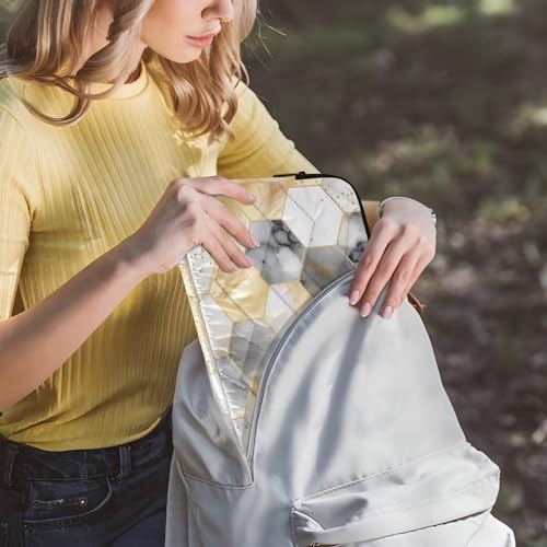 Funda para portátil 13-14 pulgadas con diseño mármol blanco miniatura 6