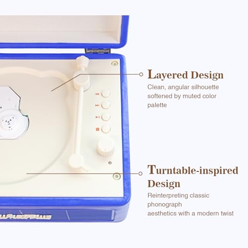 Image of Portable CD Player with Bluetooth and Speakers, Dark Blue