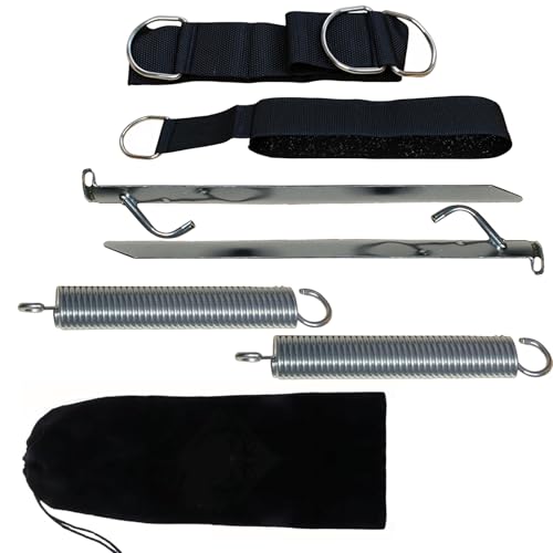 SavingBird Kit d'Arrimage Robuste pour Auvent, Ceintures Fixes Anti-Orages pour Caravane, Camping-Car, Tente – Comprend Piquets de Sol & Ressorts – Accessoires...