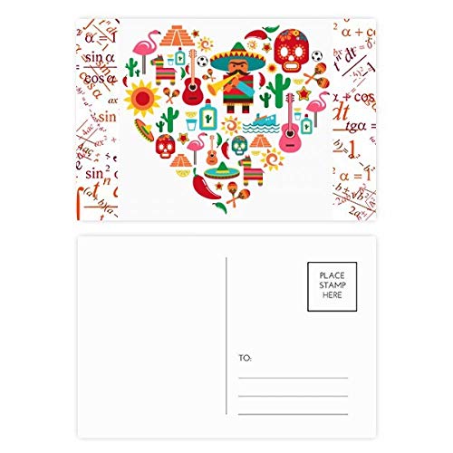 Jeu de cartes postales Mexique en impression multicolore haute définition