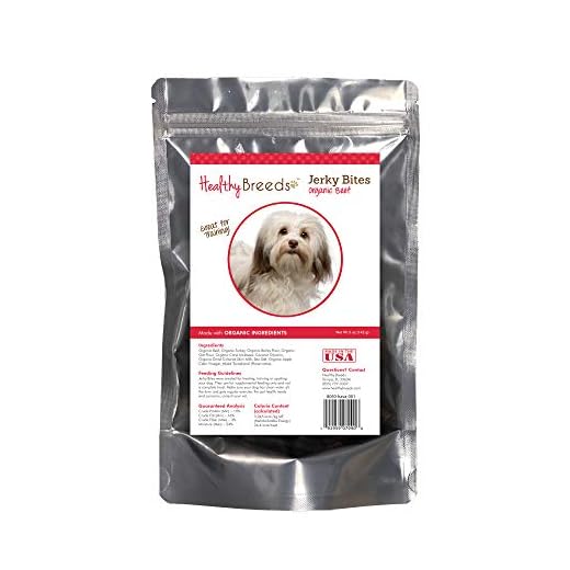 Healthy Breeds Havanese Jerky Bites Beef Recipe Dog Treats 5 oz