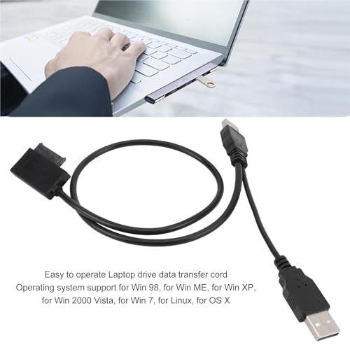 ciciglow cable adaptador USB 2.0 a SATA 13Pin Slimline miniatura 4