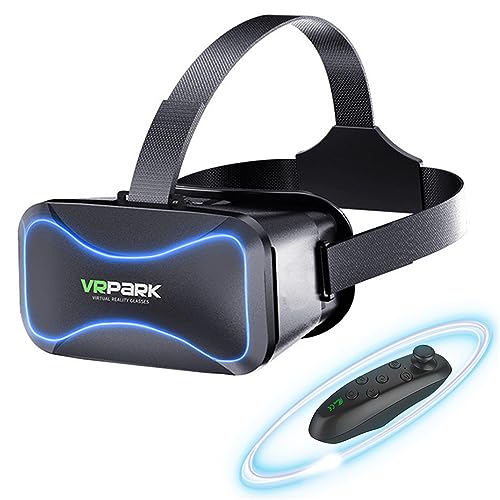 STAYOUNG Auriculares VR 3D, Auriculares de Realidad Virtual Compatible con iOS/Android, Gafas 3D VR con Control Remoto, para Smartphones de 4,7''-6,7''...