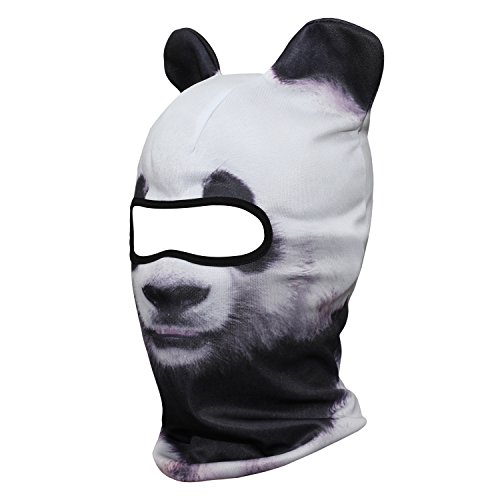 Image of WTACTFUL 3D Animal Ears Balaclava, Breathable Face Mask for Halloween