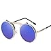 Produktbild Runde Rahmen Flip Sonnenbrille Dampfpunk Retro Sonnenbrille Herren Damen Universal Sonnenbrille
