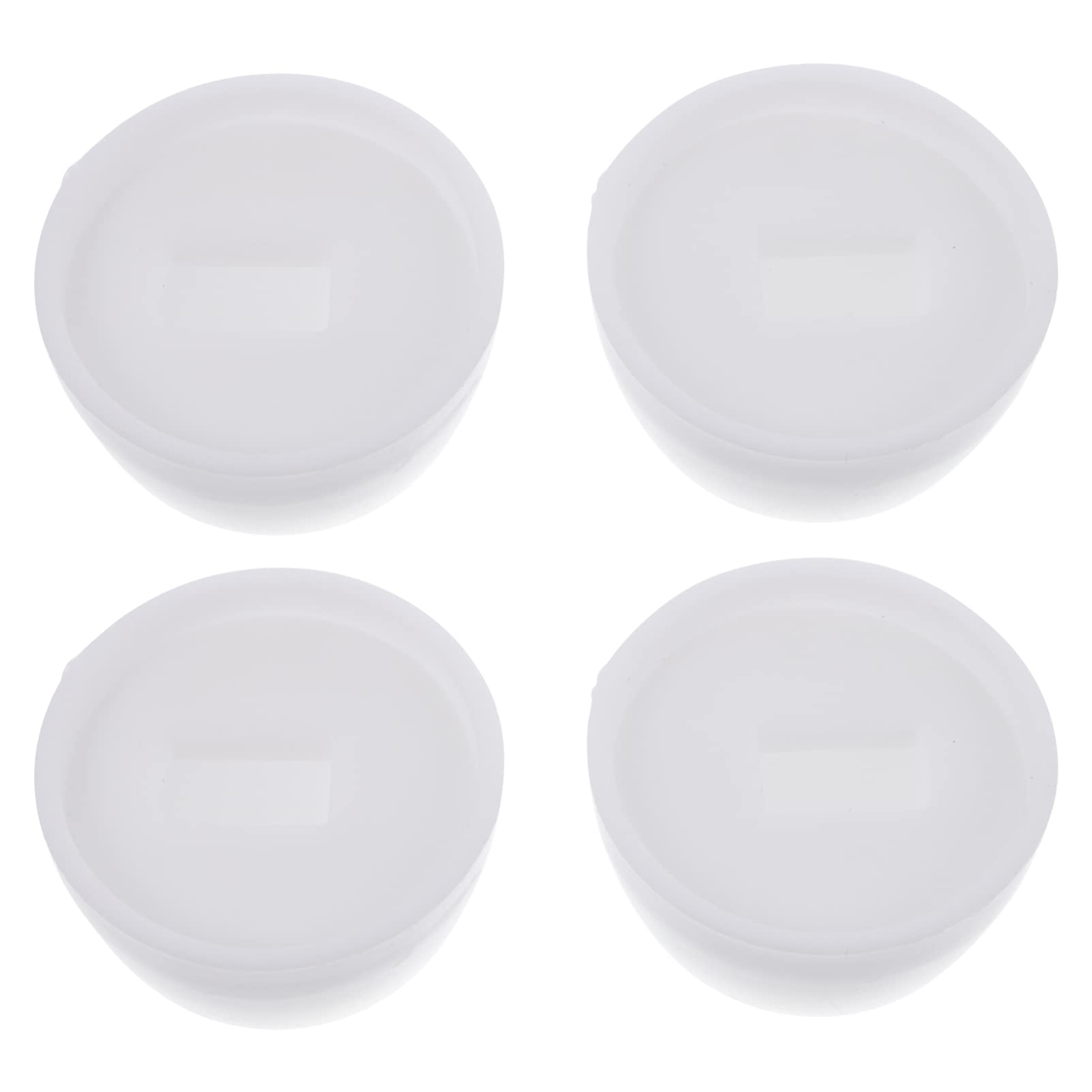 Angoily White 4 Pair Toilet Bolt Cap Universal Plastic Round Toilet Push- On Bolt Caps Toilet Bowl Lid Installation Accessories For Easy Installation