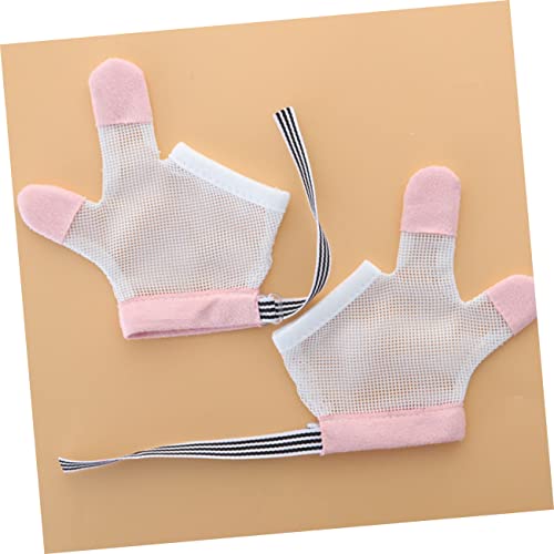 Stop Thumb Gloves Breathable Mesh Finger Guards for Boys and Comfortable Biting Mittens Flexible Fit Prevents Hand and Scratching Skin Friendly Hand Protection2