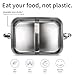 Bambaw Stainless Steel Bento Box 27 oz, Metal Lunch Box with Compartments, Leakproof Stainless Steel Lunch Container, BPA free Dishwasher Safe Metal Lunchbox