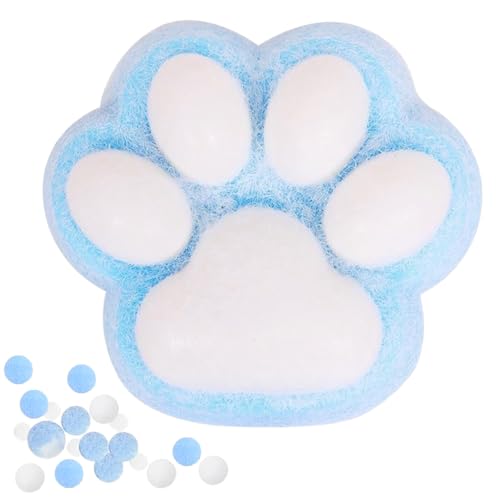 Image of Taba Squishies, Big Squishy Toy, Super Soft Large fufu Squishy Cat Paw 11CM Fidget Toy Stress Relief Toys Adults & Kids, Squishy Sensory Fidget Toys for Office, Study, and Travel (Blue and White)