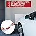 Garage Wall Protector, Airbag Rebound, Strong Self-Adhesive Rubber Bumper Protector, Scratch Resistant Waterproof Garage Wall Protector Strip for Car Doors, 4.72 in. x 6.56 ft (White)