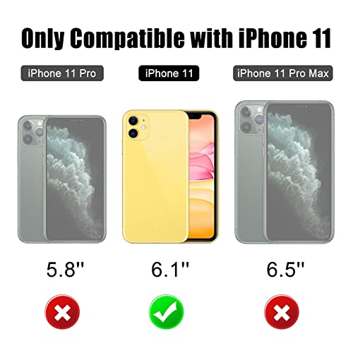 Beeasy Case Compatible with iPhone 11 Yellow, Waterproof Shockproof Tough Heavy Duty, Built-in Screen Protector 360 Degree Full Body Military Protective, Metal Rugged Cover for Outdoor Sport