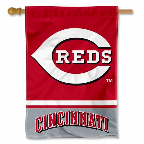 Cincinnati Reds Double Sided House Flag