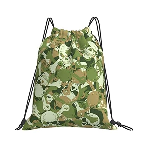 Sac à cordon Hdadwy Crâne Camouflage Cover