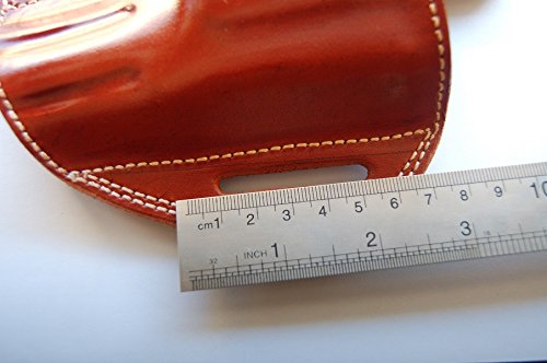 Cal38 Letaher Handcrafted OWB Belt Holster for Smith Wesson Model 69 Combat 44 Magnum 2.50 inch (R.H) Tan