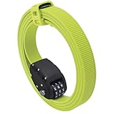 OTTOLOCK Stahl & Kevlar Zahlen-Fahrradschloss 152cm leicht, kompakt, sicher, beständig und damit ideal für Radfahrer und Dein Sportequipment Flash Green