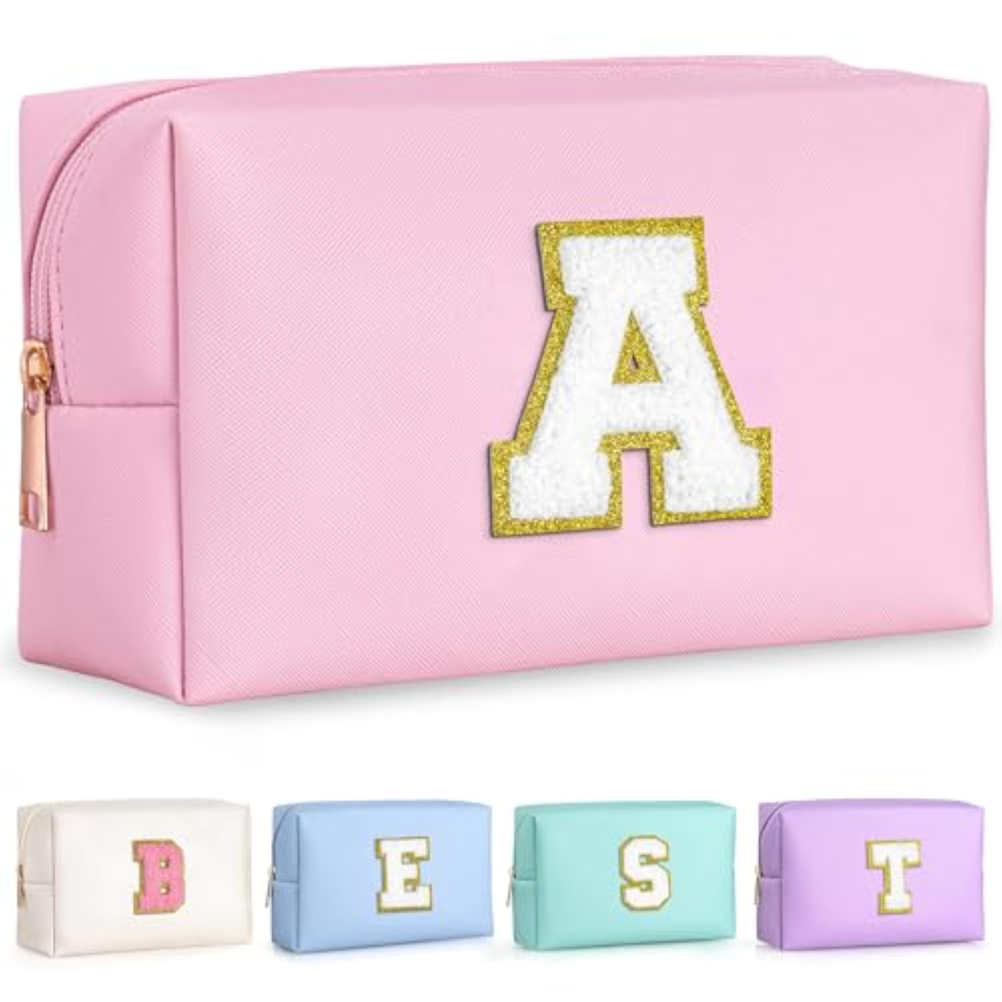Personalized Women's Makeup Bag in Pink