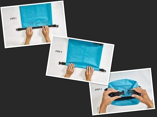 Suptikes 3L Waterproof Dry Bag Sack| Heavy-Duty PVC Ocean Pack for Kayaking, Boating, Camping & Outdoor Adventures| Roll-Top Closure | Lightweight & Durable Gear Bag 2