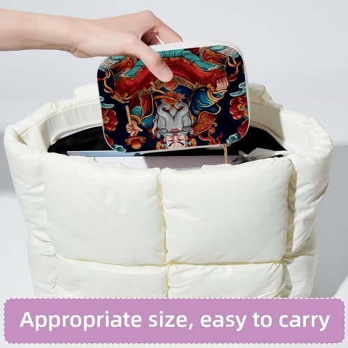 Boîte à bijoux pour femmes et filles God of Wealth avec double couche - 5