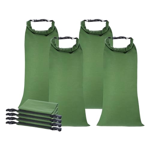 Bolsas de arena reutilizables PATIKIL lona gruesa con hebilla antiflujo 4 pack