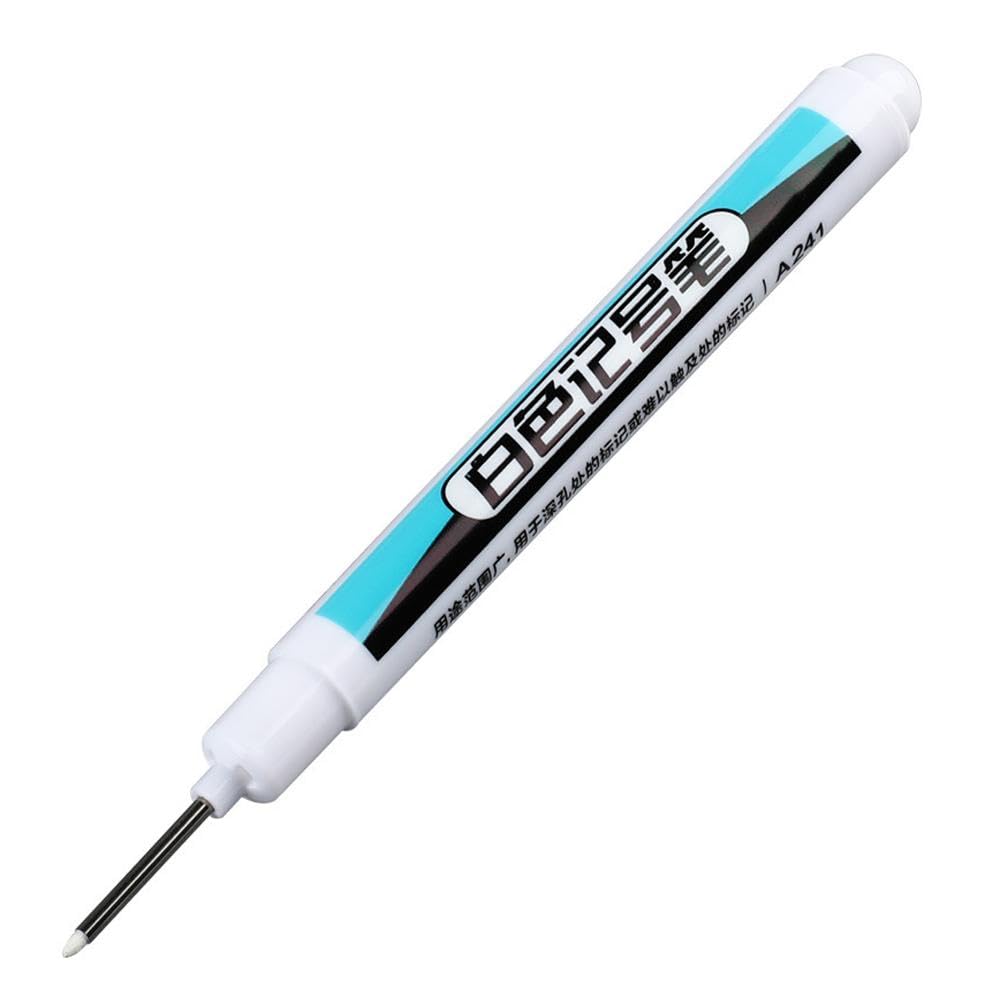 White Permanent Markers, Fine Point, Waterproof, Quick Dry Markers, for Clothes, Rock Painting, Stones, Ceramic (0.7mm)