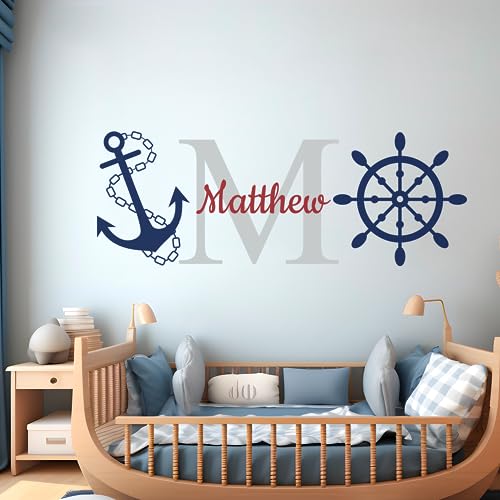 Decoración de pared ancla personalizada para habitación infantil