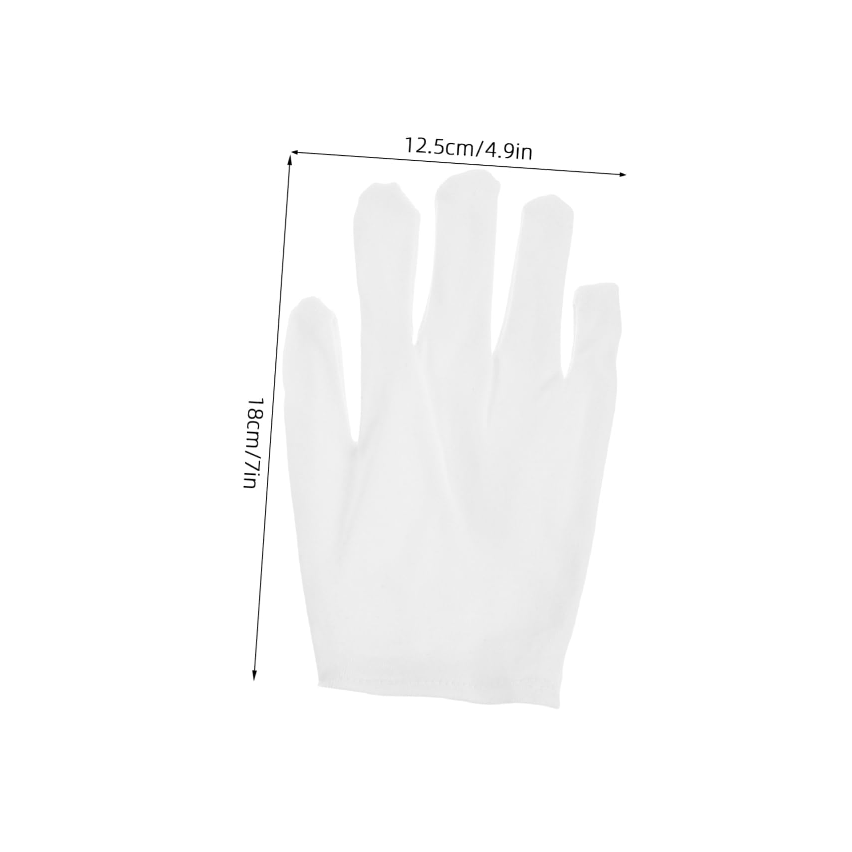 Cabilock Moisturizing White Cotton Gloves 10 Pairs for Jewelry Inspection Safe Work Gloves Gentle on Valuables