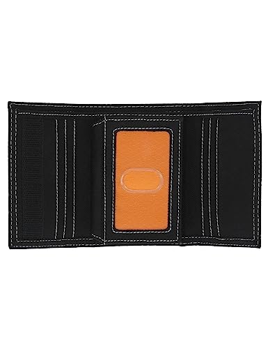 Image of Timberland PRO Men's Cordura Nylon RFID Trifold Wallet with ID Window, Black (Reflective), One Size, Cordura Nylon Rfid Trifold Wallet With Id Window