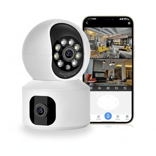 Image of TP PLUS 3MP WiFi Light Bulb Camera for Home Indoor | 360 View | Full HD | Color Night Vision | Motion Detection | Two Way Audio | Wireless Home (CV Dual Lens)