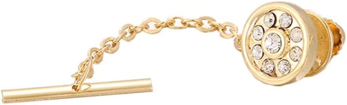 Gold Men's Tie Clip Suit Tie Pin Business Shirt Tie Lock Buckle Tie Button Decoration (D Talla ?nica)