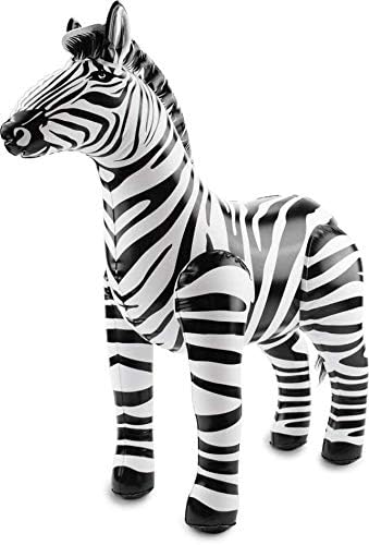 Folat 2 X Inflatable Zebra Black-White, One Size Fits Most
