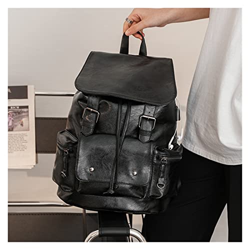 Fashion Mens Backpacks Quality Leather Backpack For Men Large Capacity Mens Backpacks2