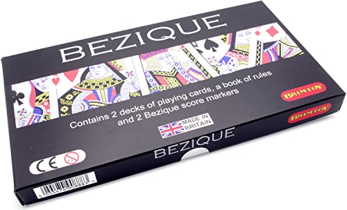Brimtoy Bezique boxed card game, Red and Black, 11.5 cm (W) x 21 cm (L) x 2 cm (H) - Image 2