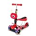 KOBOOW Micro Mini Deluxe - Patinete (1-12años), Aluminio Plataforma Antideslizante, Manillar Regulable en Altura, Sistema inclínate y Gira (Color : Red)