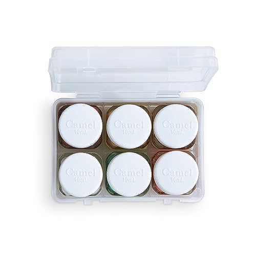 Image of Camel Kokuyo Fabrica Acrylic Pearl Color - 10 ml Each, 6 Shades