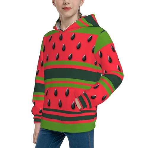 Watermelon Hoodie Youth Hooded Sweatshirt 3D Digital Printed With Pockets Tops4